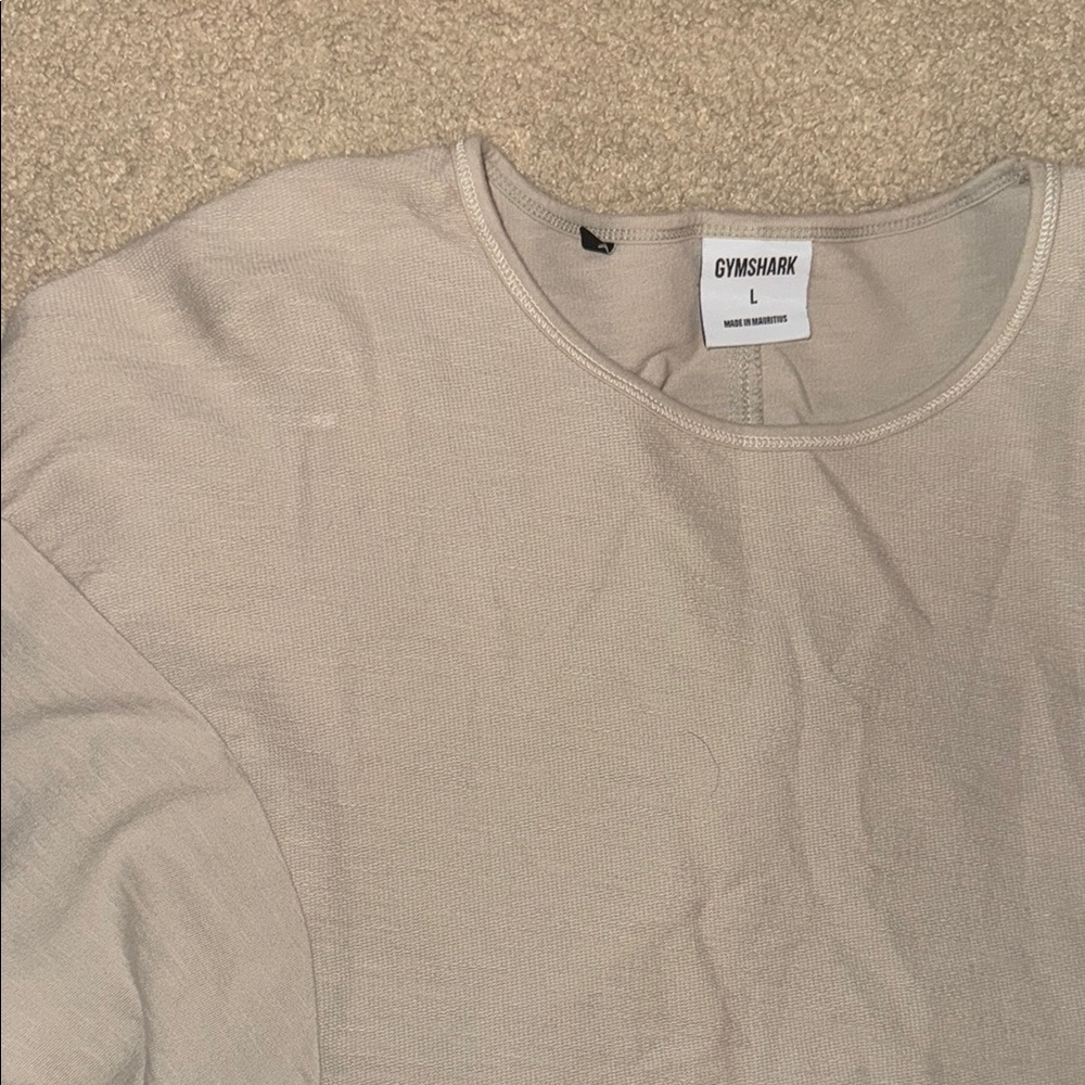 Gymshark Beige Long Sleeve Top